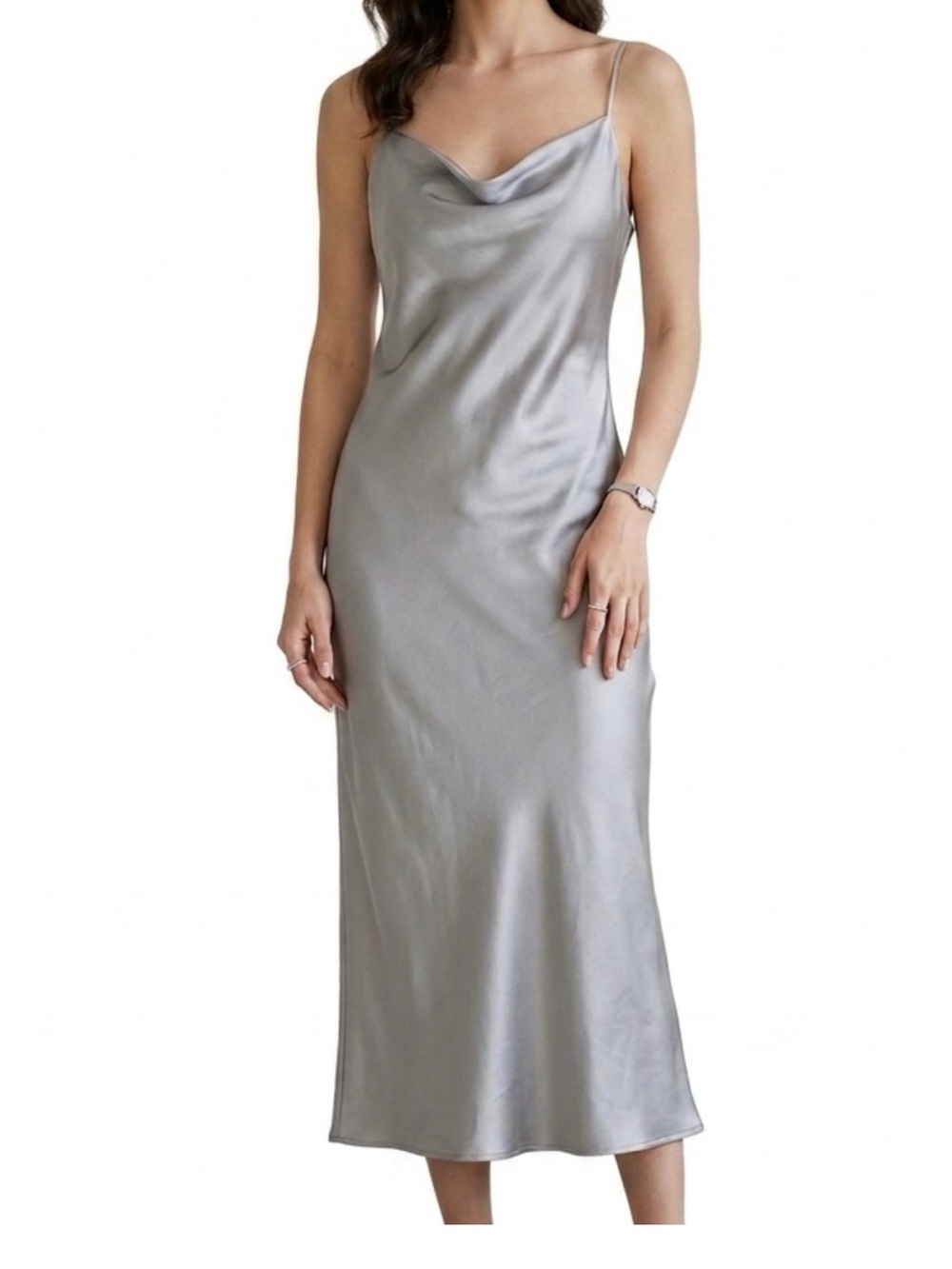 NWT J Crew Gwyneth Slip Dress in Vintage Dove Grey